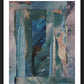 Wall Frame Black, Matted - Temple Pool by B. Gilroy
