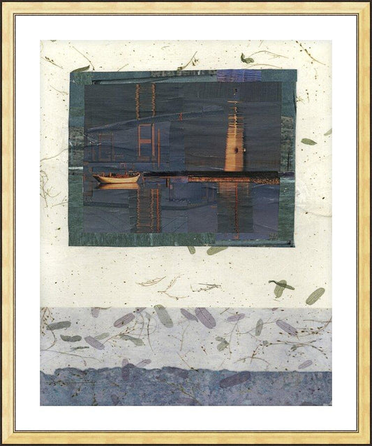 Wall Frame Gold, Matted - Water Reflections by B. Gilroy