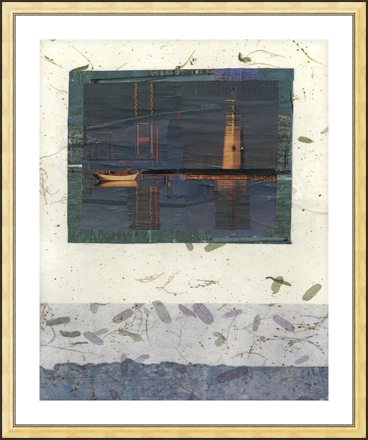 Wall Frame Gold, Matted - Water Reflections by Fr. Bob Gilroy, SJ - Trinity Stores
