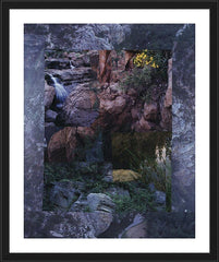 Wall Frame Black - Waterfall by B. Gilroy