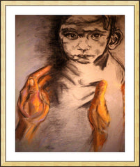 Wall Frame Gold - What Child is This? by B. Gilroy