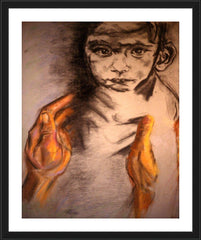 Wall Frame Black - What Child is This? by B. Gilroy