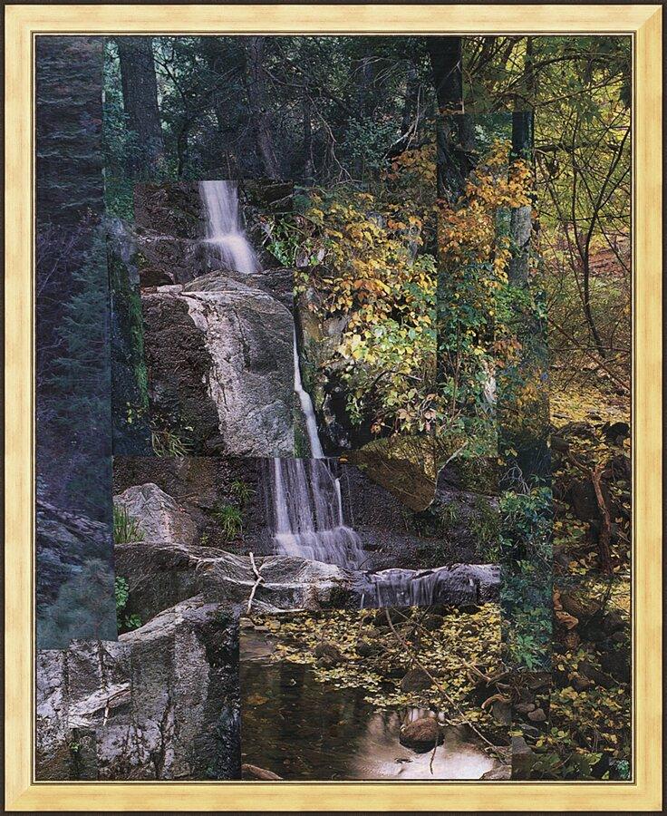 Wall Frame Gold - Waterfall Light by B. Gilroy