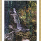 Wall Frame Gold, Matted - Waterfall Light by B. Gilroy