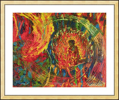 Wall Frame Gold - Word In The World by B. Gilroy