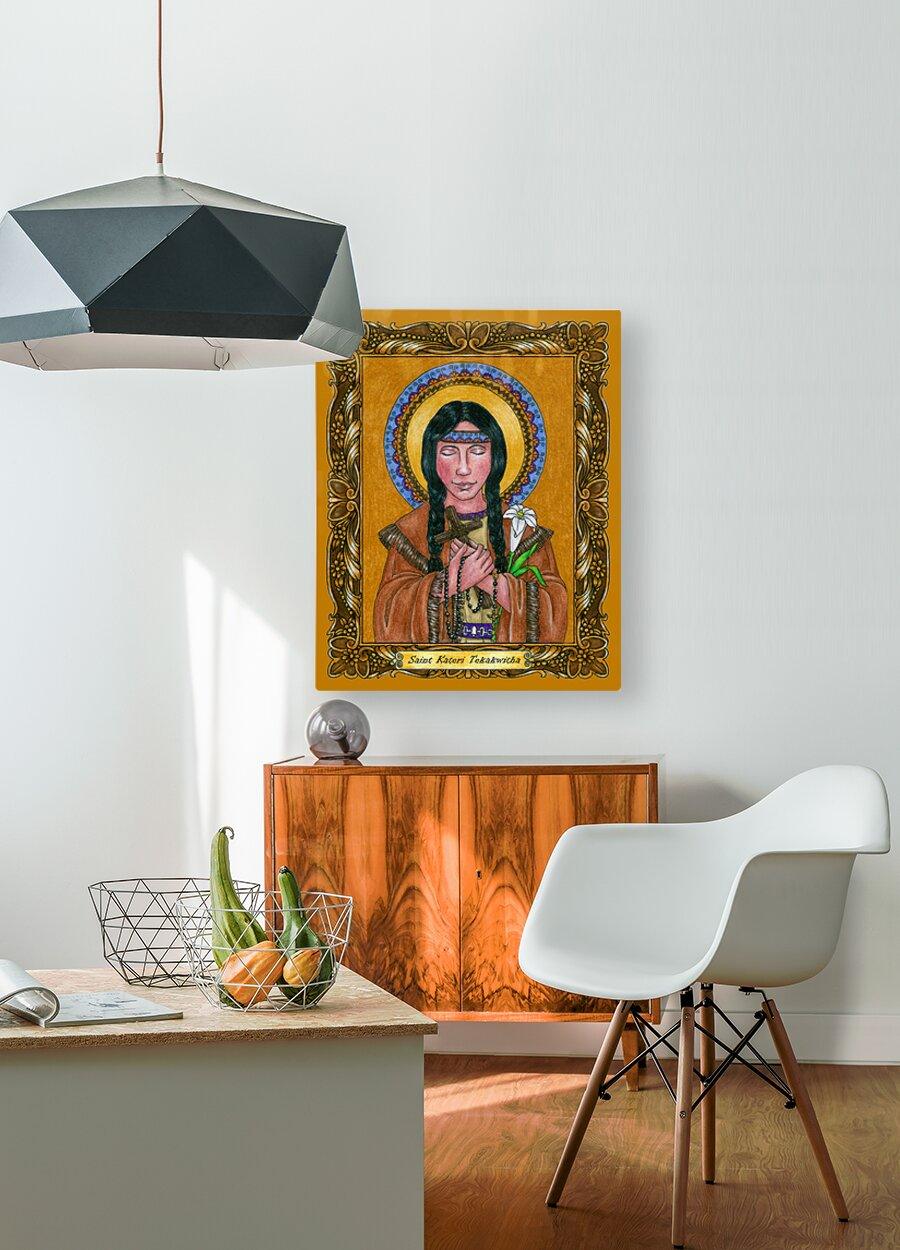 Metal Print - St. Kateri Tekakwitha by Brenda Nippert - Trinity Stores