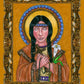 Wall Frame Gold, Matted - St. Kateri Tekakwitha by Brenda Nippert - Trinity Stores