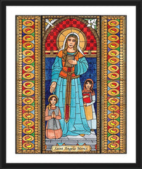 Wall Frame Black - St. Angela Merici by B. Nippert