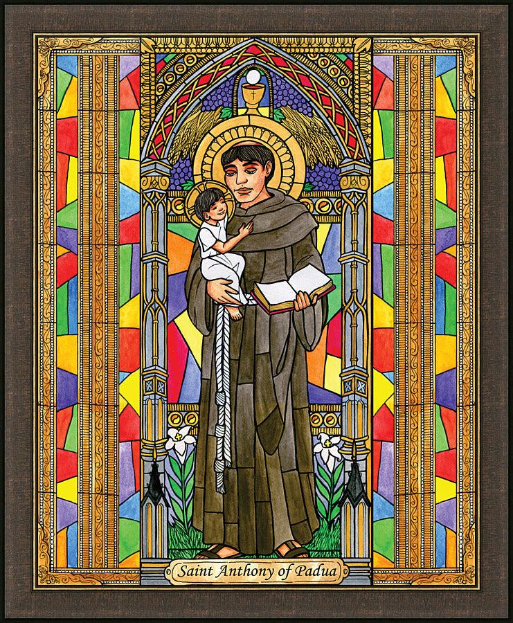 Wall Frame Espresso - St. Anthony of Padua by B. Nippert