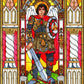 Wall Frame Gold, Matted - St. Michael Archangel by B. Nippert