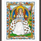 Wall Frame Espresso, Matted - St. Elizabeth Ann Seton by Brenda Nippert - Trinity Stores