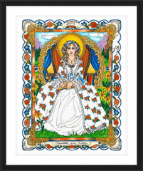 Wall Frame Black - St. Elizabeth Ann Seton by B. Nippert