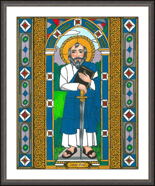 Wall Frame Espresso, Matted - St. Paul by B. Nippert