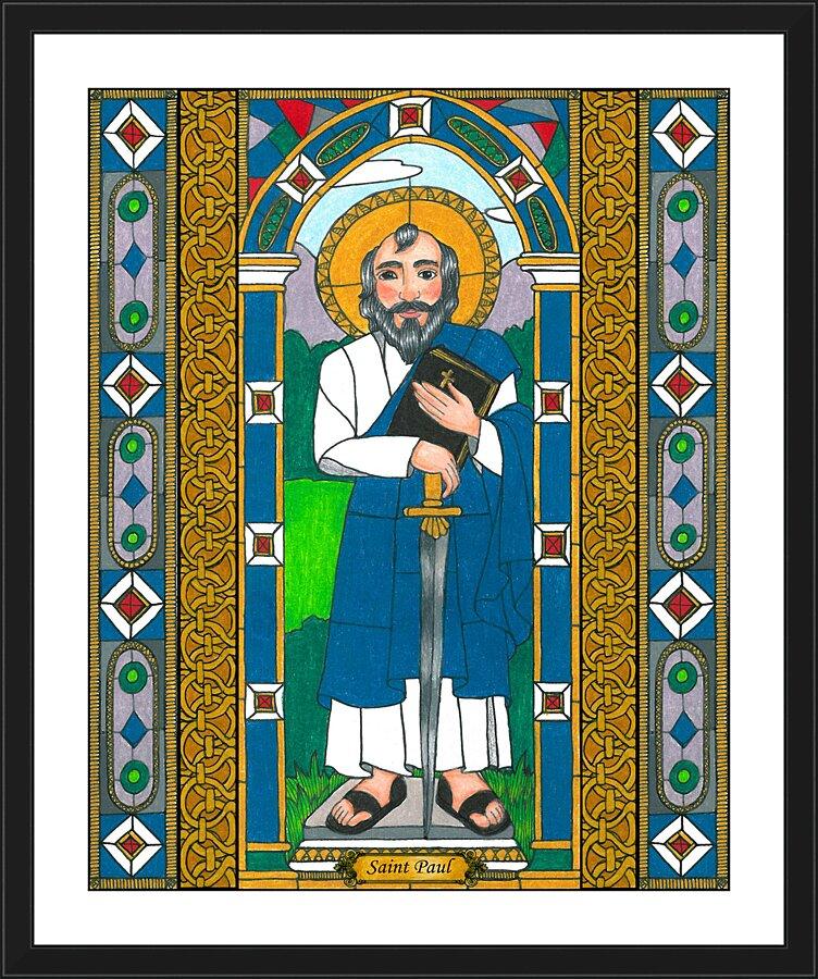 Wall Frame Black, Matted - St. Paul by Brenda Nippert - Trinity Stores