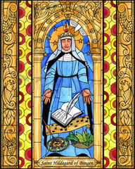 Metal Print - St. Hildegard of Bingen by B. Nippert
