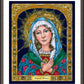 Wall Frame Espresso, Matted - Blessed Mary Mother of God by Brenda Nippert - Trinity Stores