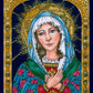 Wall Frame Black, Matted - Blessed Mary Mother of God by Brenda Nippert - Trinity Stores
