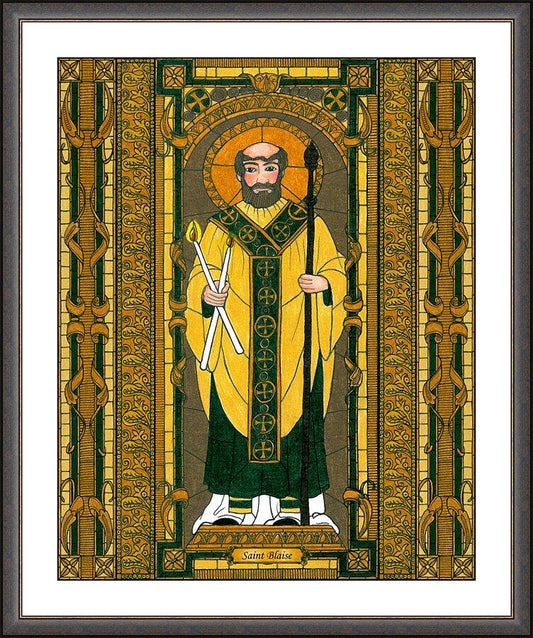 Wall Frame Espresso, Matted - St. Blaise by B. Nippert