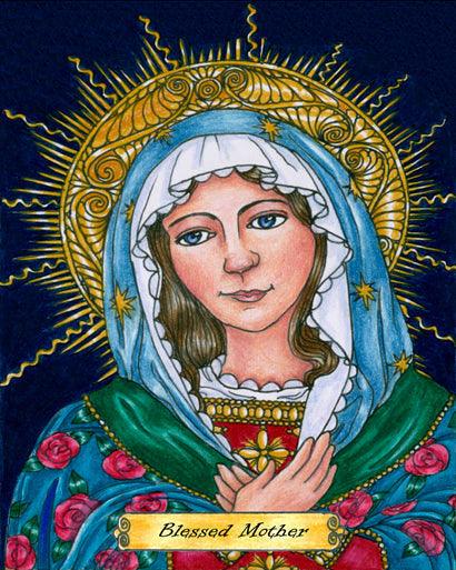 Acrylic Print - Blessed Mary Mother of God by B. Nippert