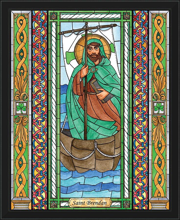 Wall Frame Black - St. Brendan by Brenda Nippert - Trinity Stores