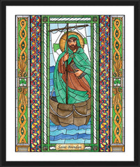 Wall Frame Black - St. Brendan by B. Nippert