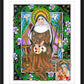 Wall Frame Black, Matted - St. Catherine of Bologna by Brenda Nippert - Trinity Stores