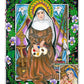 Wall Frame Espresso, Matted - St. Catherine of Bologna by Brenda Nippert - Trinity Stores