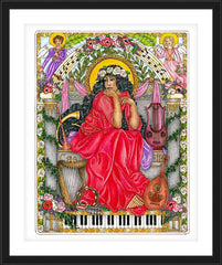 Wall Frame Black - St. Cecilia by B. Nippert