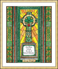 Wall Frame Gold - Celtic Cross by B. Nippert