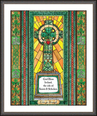 Wall Frame Espresso - Celtic Cross by B. Nippert