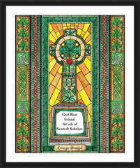 Wall Frame Black - Celtic Cross by B. Nippert