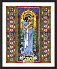 Wall Frame Black - St. Cecilia by B. Nippert