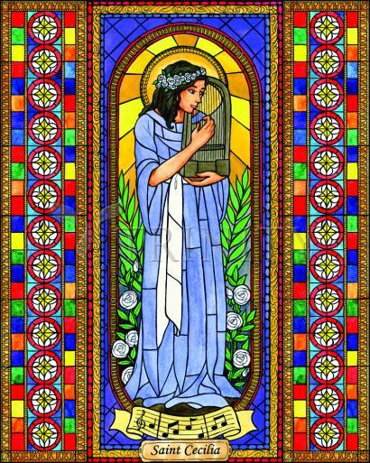 Wall Frame Espresso, Matted - St. Cecilia by Brenda Nippert - Trinity Stores
