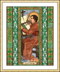 Wall Frame Gold - St. Columba by B. Nippert