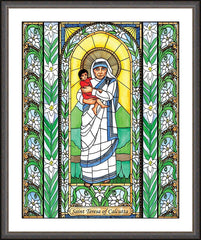 Wall Frame Espresso - St. Teresa of Calcutta by B. Nippert