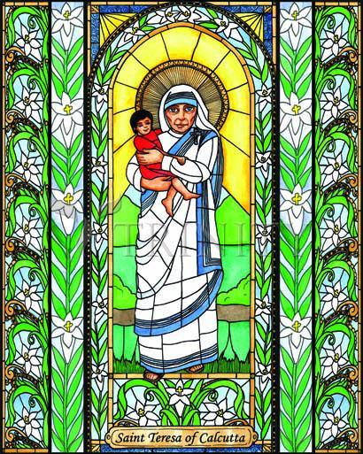 Acrylic Print - St. Teresa of Calcutta by B. Nippert