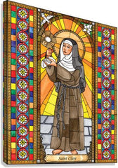 Canvas Print - St. Clare of Assisi by B. Nippert