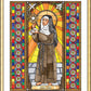Wall Frame Gold, Matted - St. Clare of Assisi by B. Nippert