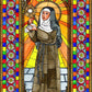 Wall Frame Espresso, Matted - St. Clare of Assisi by B. Nippert