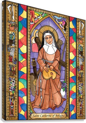 Canvas Print - St. Catherine of Bologna by B. Nippert
