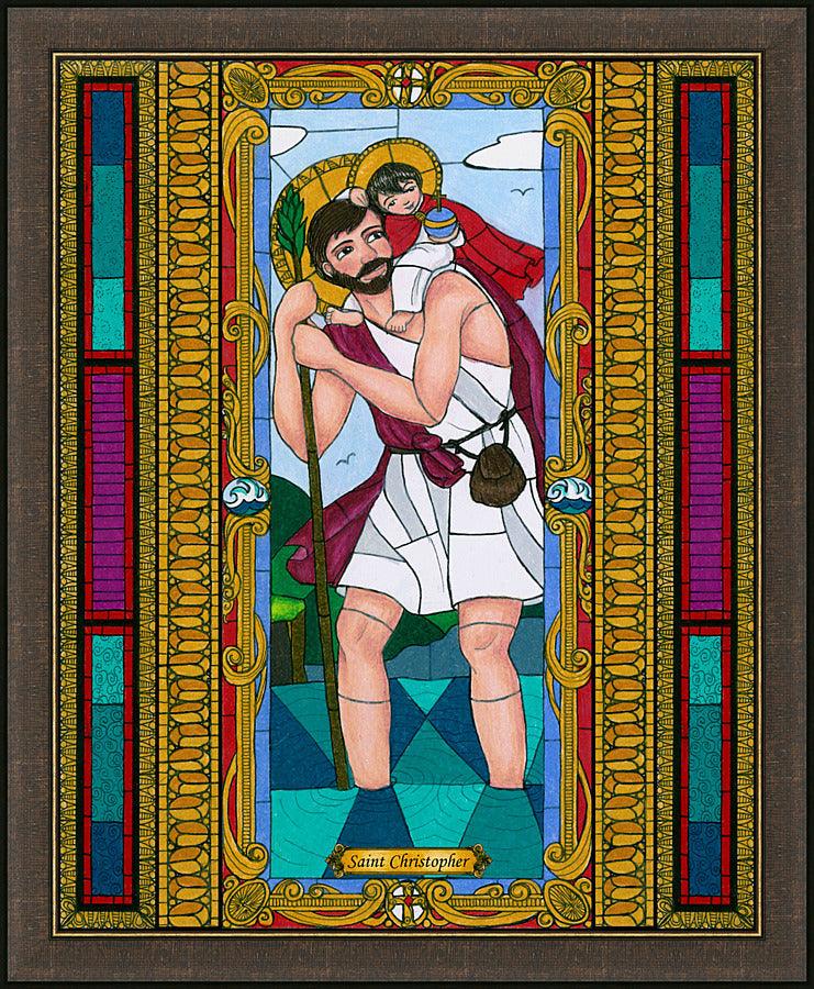 Wall Frame Espresso - St. Christopher by B. Nippert