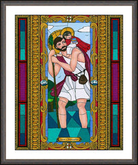 Wall Frame Espresso - St. Christopher by B. Nippert