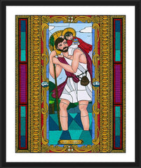 Wall Frame Black - St. Christopher by B. Nippert