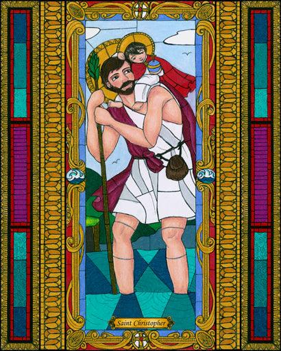 Wall Frame Espresso - St. Christopher by B. Nippert
