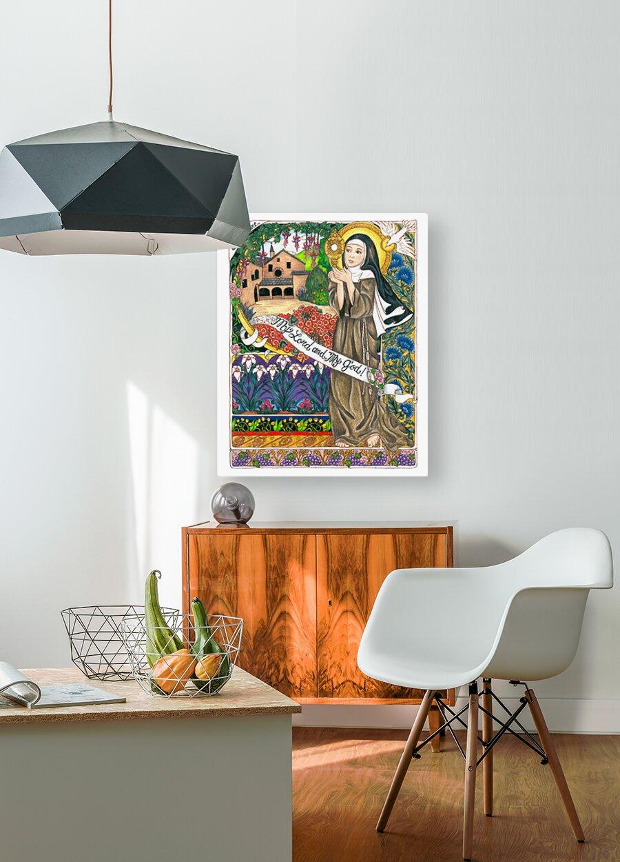 Acrylic Print - St. Clare of Assisi by B. Nippert