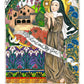Wall Frame Espresso, Matted - St. Clare of Assisi by Brenda Nippert - Trinity Stores