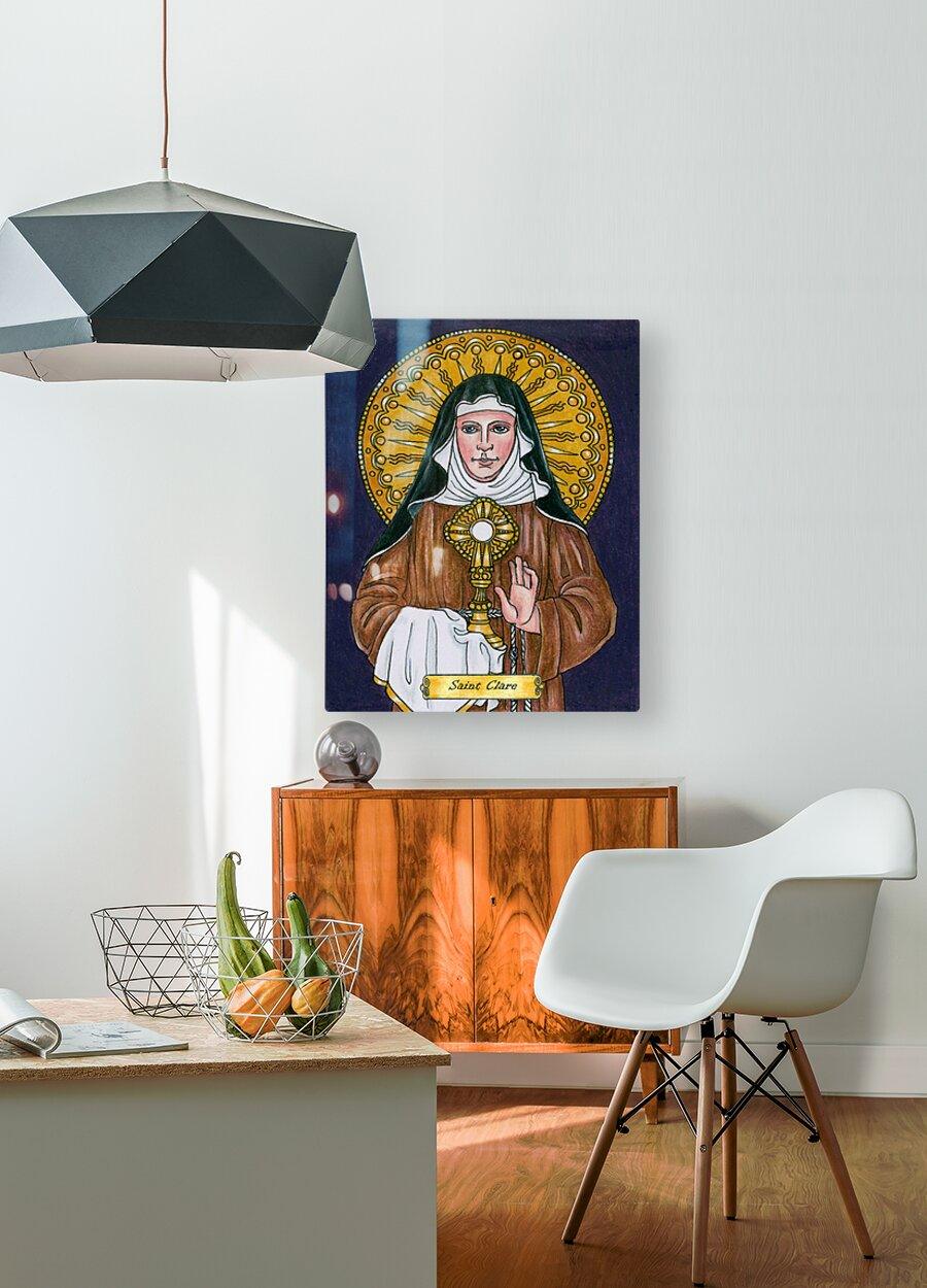 Metal Print - St. Clare of Assisi by Brenda Nippert - Trinity Stores