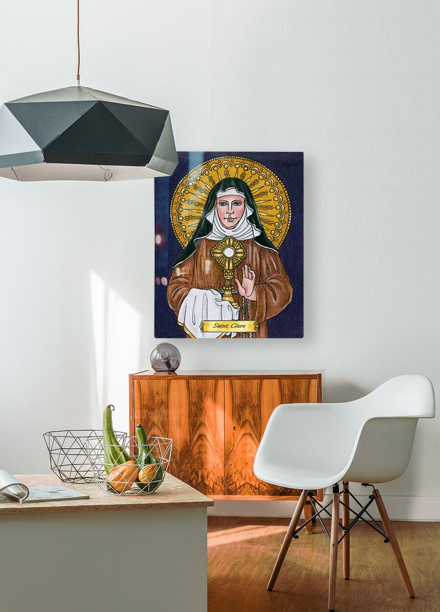 Acrylic Print - St. Clare of Assisi by Brenda Nippert - Trinity Stores