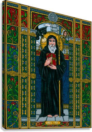 Canvas Print - St. Benedict of Nursia by B. Nippert