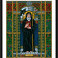 Wall Frame Black, Matted - St. Benedict of Nursia by Brenda Nippert - Trinity Stores